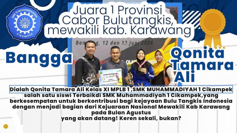 Siswa SMK MUTU Juara 1 Provinsi Cabor Bulutangkis Mewakili Kab Karawang Olimpiade Olahraga Siswa Nasional