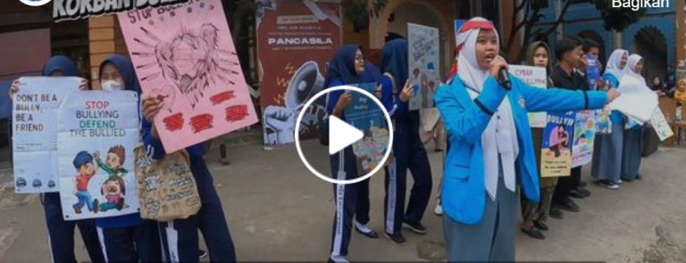 Orasi Siswa Siswi SMK MUTU Cikampek Membela Korban Bully dalam Acara Projek Penguatan Profil Pelajar Pancasila dan Budaya Kerja