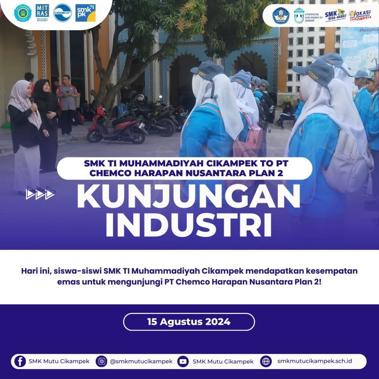 Kunjungan Industri Siswa-Siswi SMK TI Muhammadiyah Cikampek ke PT Chemco Harapan Nusantara Plan 2