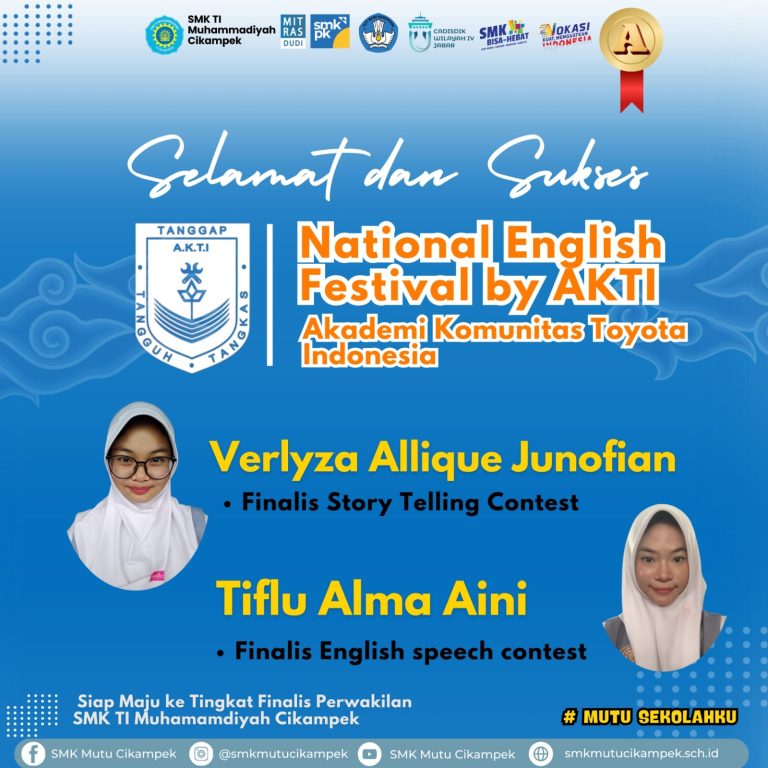SMK MUTU Cikampek Melaju ke Final Lomba Speech dan Storytelling Toyota AKTI