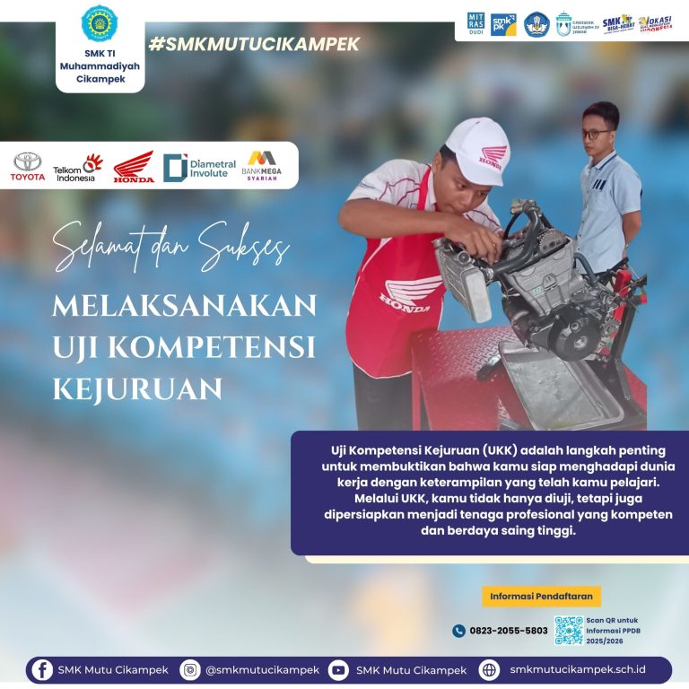 SMK Mutu Cikampek Gelar Uji Kompetensi Keahlian (UKK) 2025: Persiapan Menuju Dunia Kerja