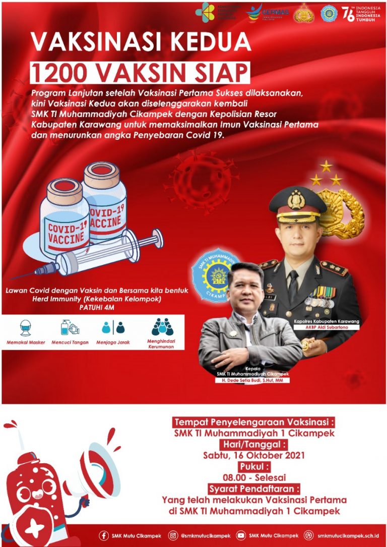 Vaksin Tahap 2 smk mutu cikampek